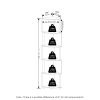 Furinno Econ 5-Tier Zigzag Corner Shelf Bookcase, Bookshelf - Thumbnail Image 2