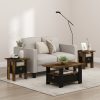Furinno Andrey End Table Nightstand with Bin Drawer, Set of 2 - Thumbnail Image 6