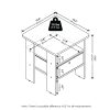Furinno Andrey End Table Nightstand with Bin Drawer, Set of 2 - Thumbnail Image 2