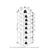 Furinno Compact 8-Tier Vertical Space Saving Free Standing Shoe Tower, Shoe Rack for Closet Entryway - Thumbnail Image 2