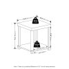 Furinno Turn-N-Tube Classic 2-Tier End Table, Side Table - Thumbnail Image 2