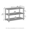 Furinno Turn-S-Tube 3-Tier Multipurpose Standing Shelves, Set of 2 - Thumbnail Image 2
