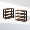 Furinno Turn-S-Tube 4-Tier Multipurpose Standing Shelves, Set of 2 - Thumbnail Image 1