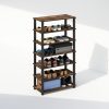 Furinno Turn-S-Tube 4-Tier Multipurpose Standing Shelves, Set of 2 - Thumbnail Image 4