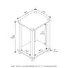 Furinno Simplistic End Table, Small, Set of 2 - Thumbnail Image 2
