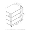Furinno Econ Easy Assembly 4-Tier Petite TV Stand for TV up to 25 Inch - Thumbnail Image 2