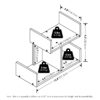 Furinno Hermite Wooden Desktop Bookshelf Storage Organizer for Home and Office Supplies - Thumbnail Image 2