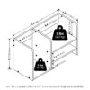 Furinno Hermite Wood Desktop Book and Home Office Supplies Storage Organizer - Thumbnail Image 2