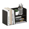 Furinno Hermite Wood Desktop Book and Home Office Supplies Storage Organizer - Thumbnail Image 4